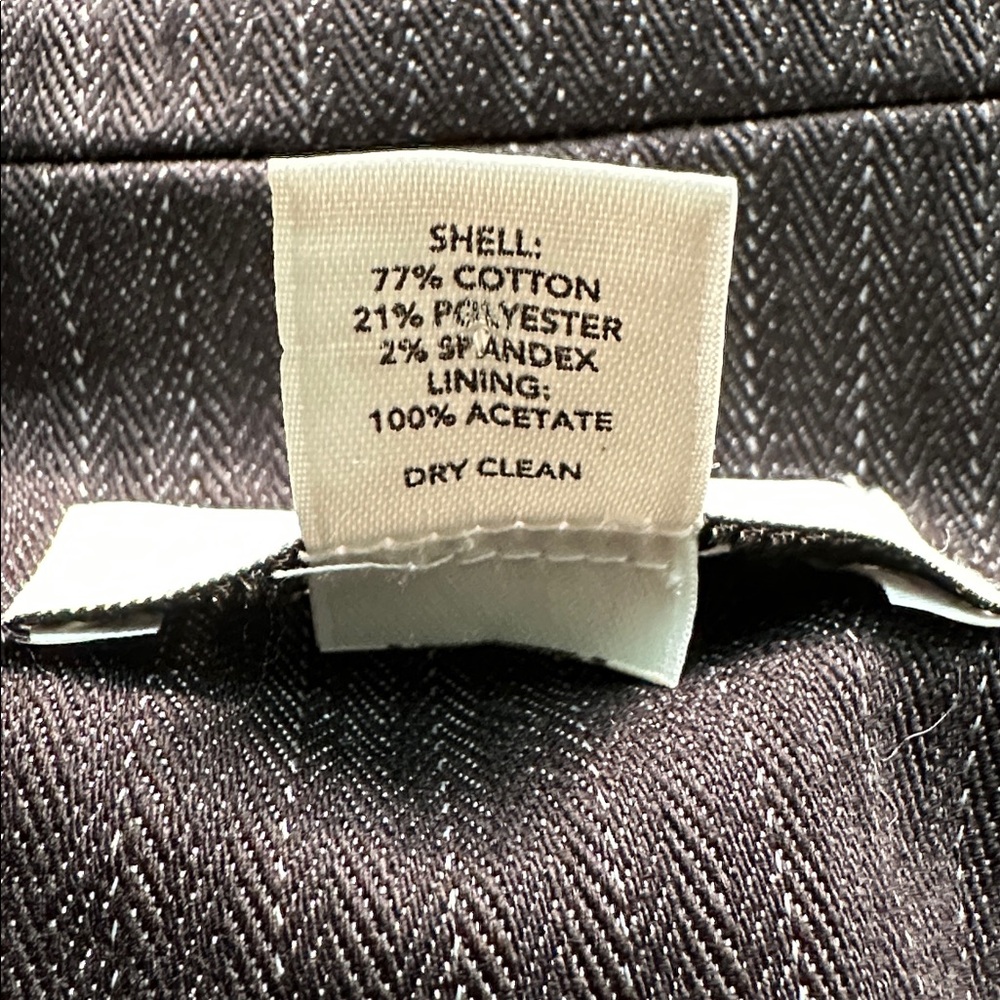 LOFT Charcoal Pinstripe Blazer Size 8 - Picture 16 of 16